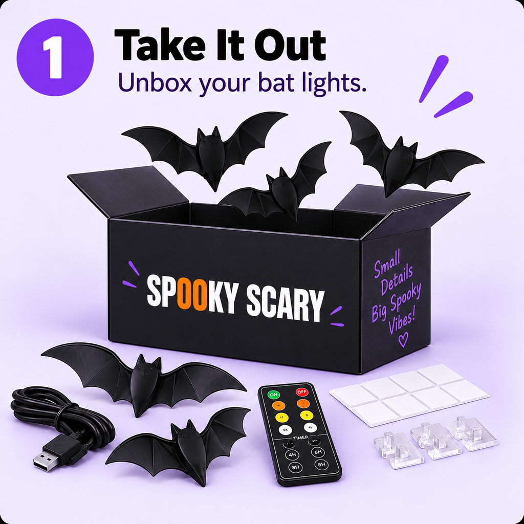 3D LED Bat Lights