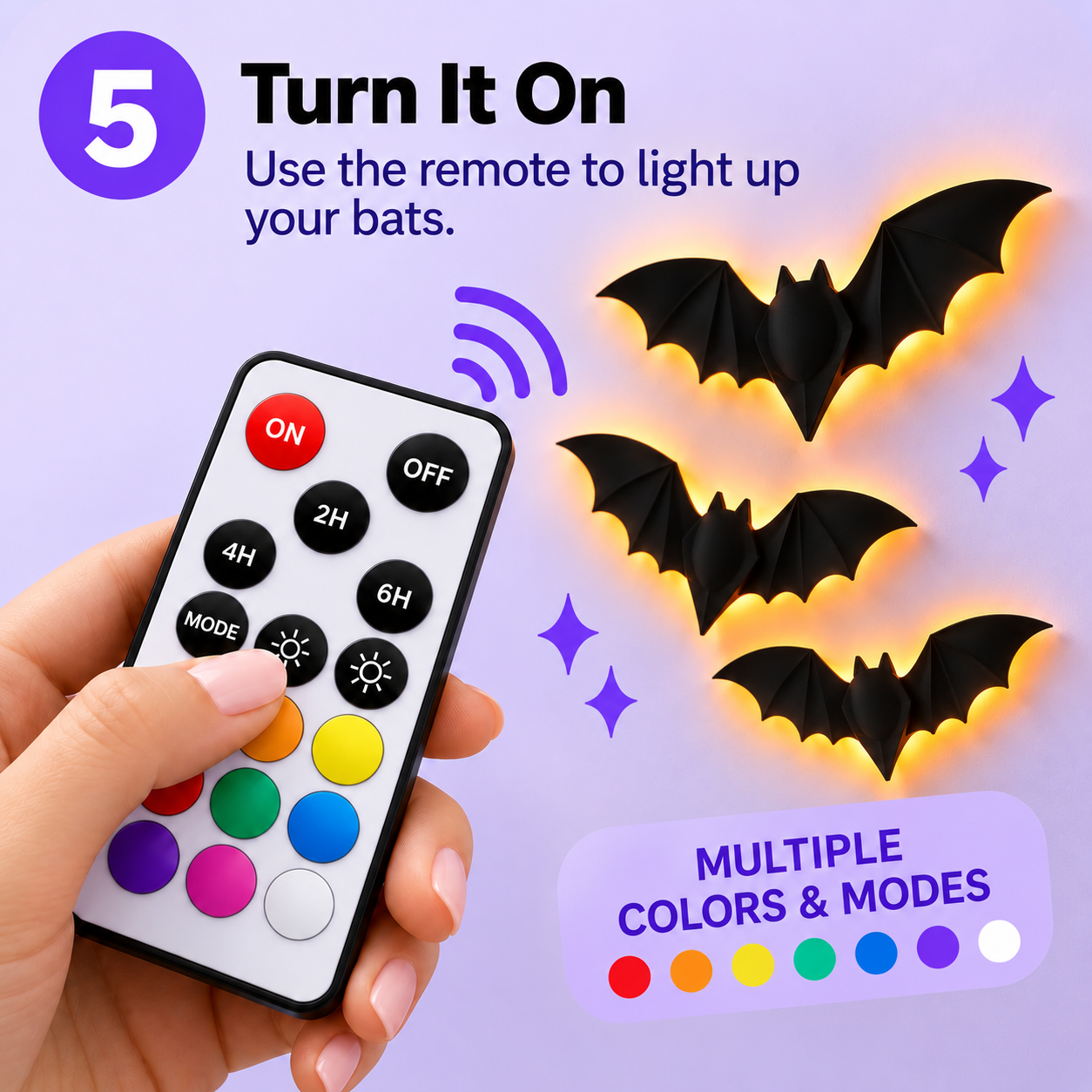 3D LED Bat Lights