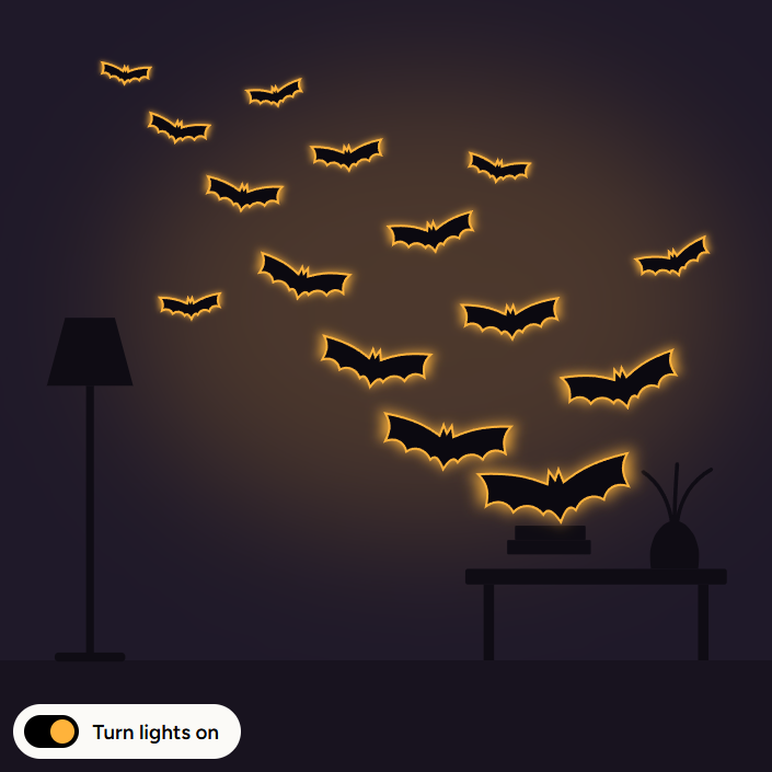 3D LED Bat Lights