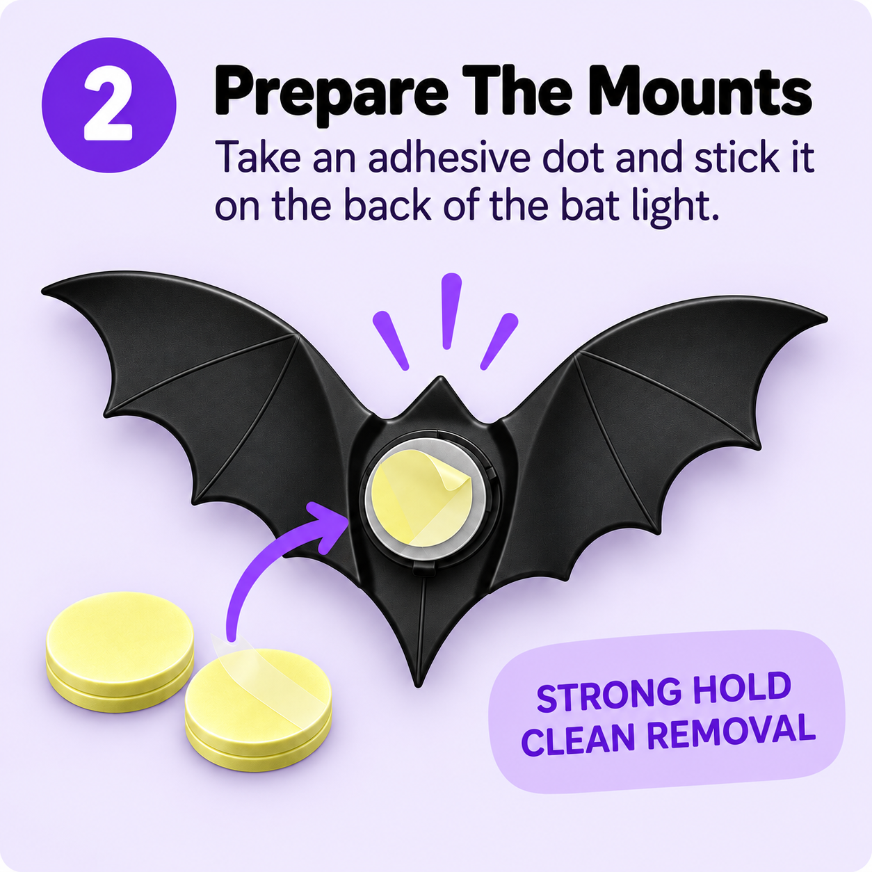 3D LED Bat Lights