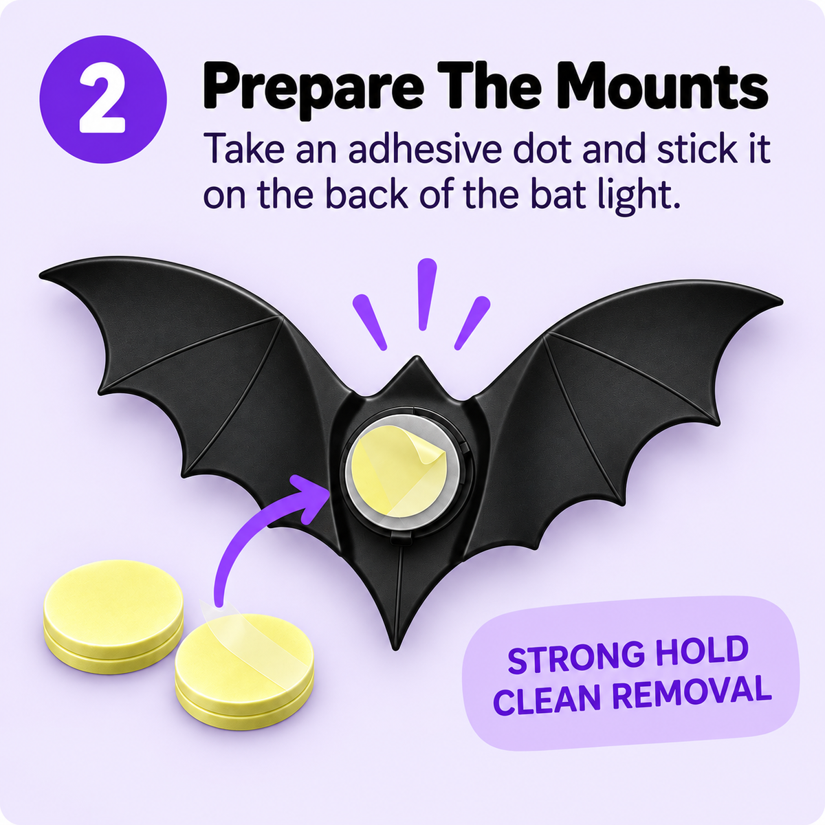 3D LED Bat Lights